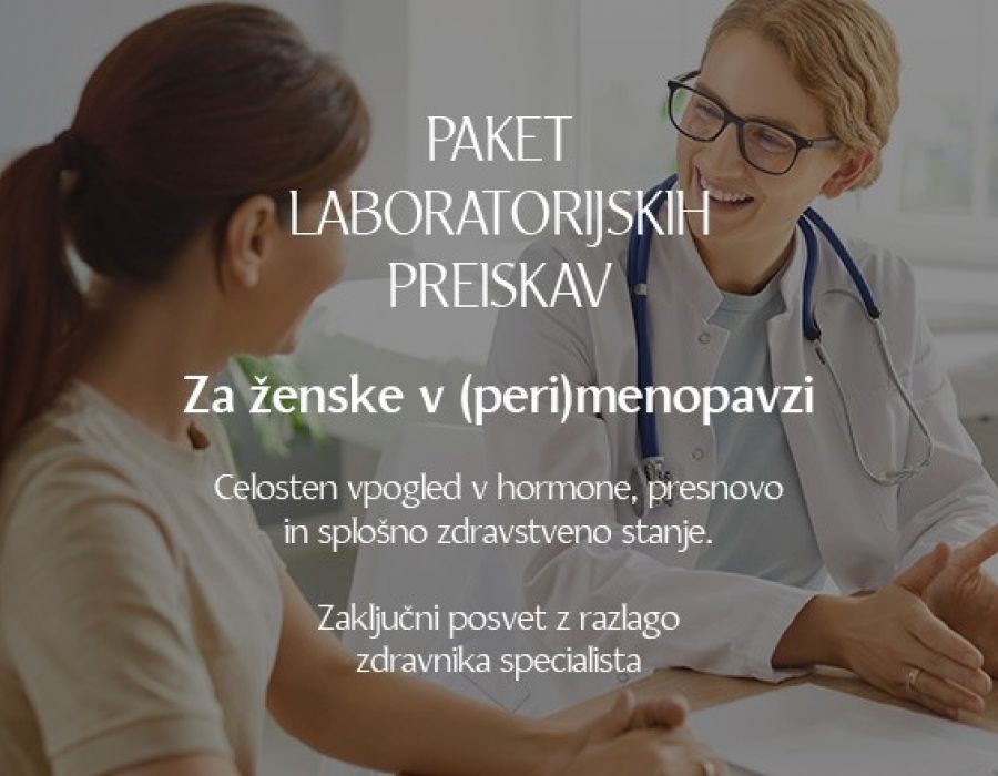 Celosten laboratorijski pregled za ženske v (peri)menopavzi